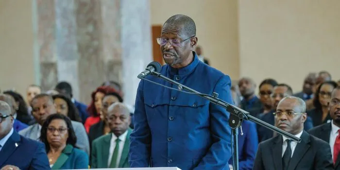  [Vœux 2025] Quand la presse parle au sommet : le plaidoyer solennel de Désiré Ename devant Oligui Nguema